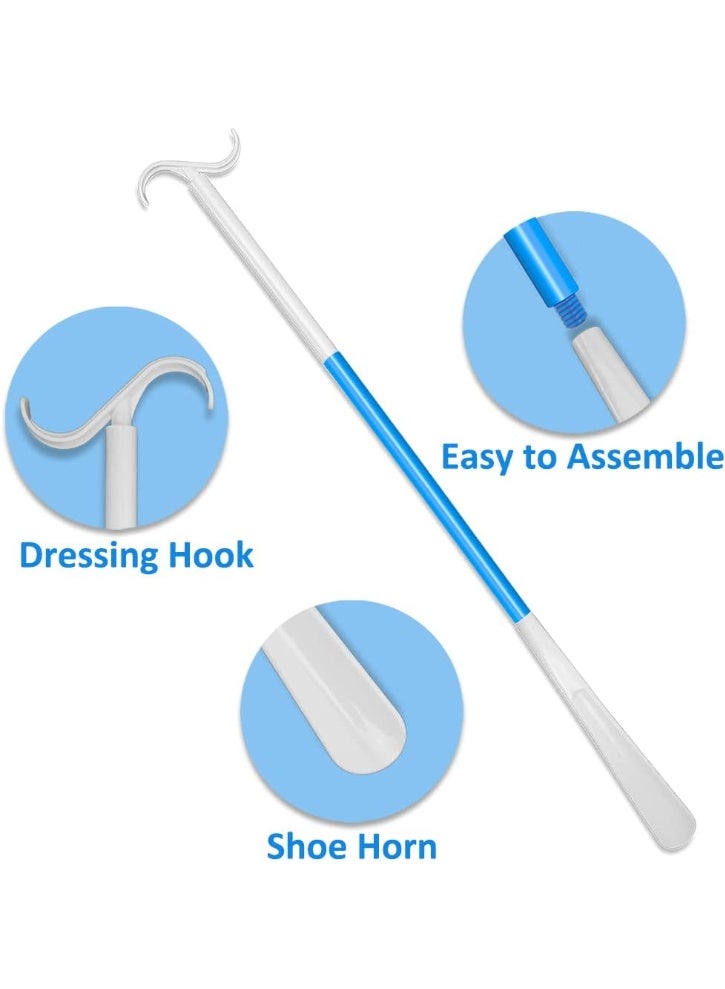 Long Handled Shoe Horn, Dressing Stick, Sock Remover Aid Helper - Versatile, Adjustable Dressing Aid for Shoes, Socks, Shirts, Pants - Long Shoe Horn, Shoe Horn Long Handle for Seniors - Image 4